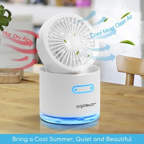 Mini ventilatore con nebulizzatore