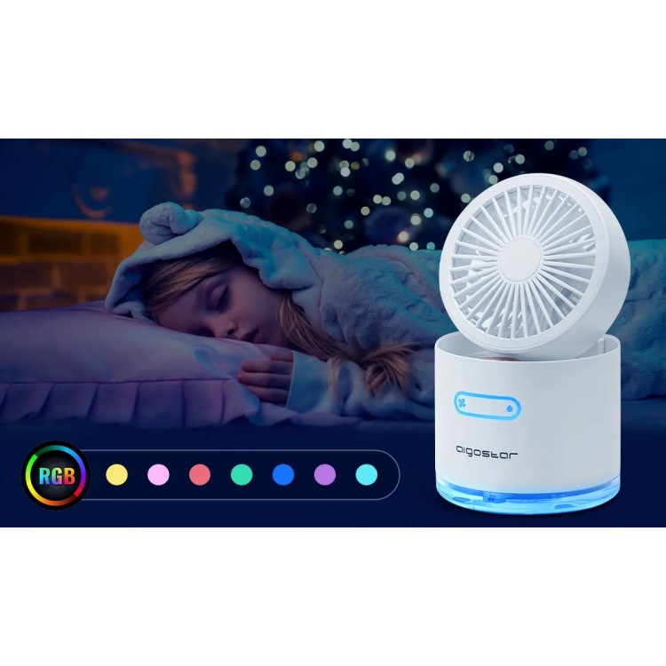 Mini ventilatore con nebulizzatore