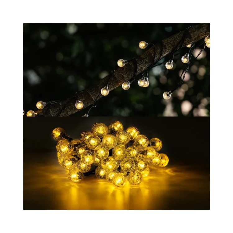 Luci a LED a bolle solari 2700K catena luminosa