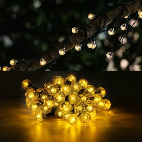 Luci a LED a bolle solari 2700K catena luminosa