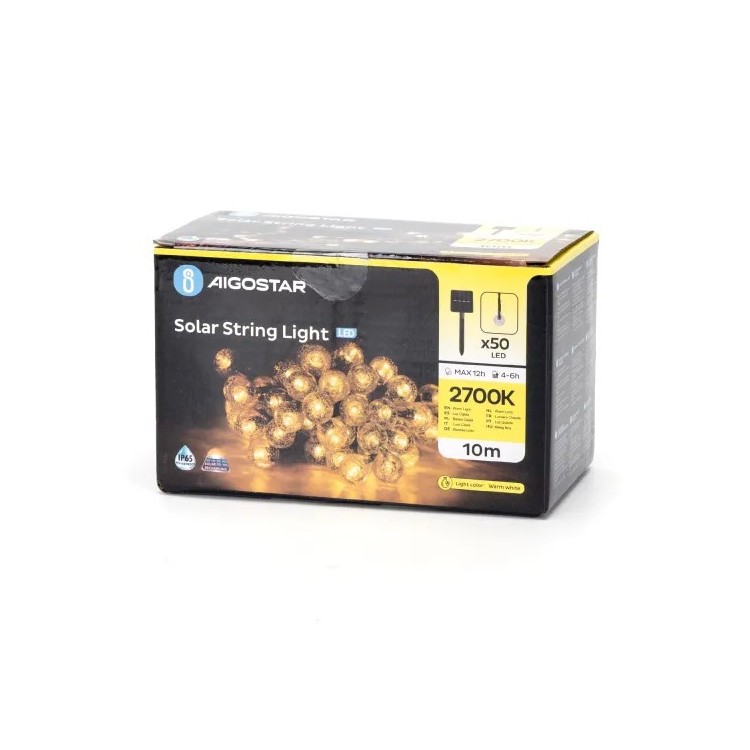 Luci a LED a bolle solari 2700K catena luminosa
