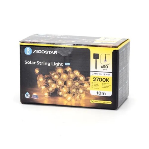 Luci a LED a bolle solari 2700K catena luminosa