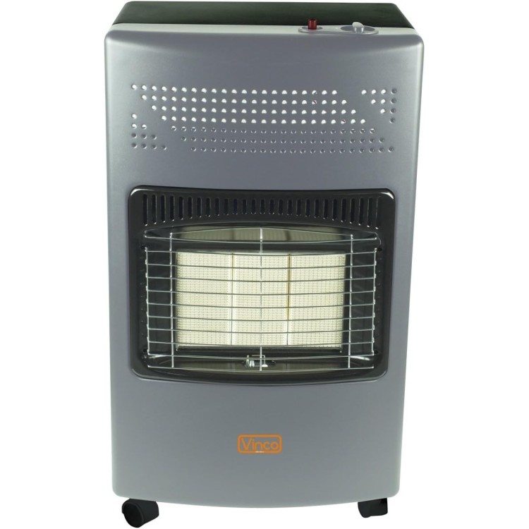 Stufa a gas con pannello infrarossi, 4200 Watt, Grigio scuro