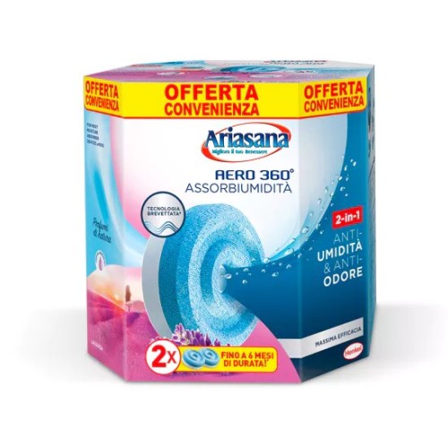 ARIASANA Aero 360° Bipacco Ricarica Tab 2 x 450g Lavanda