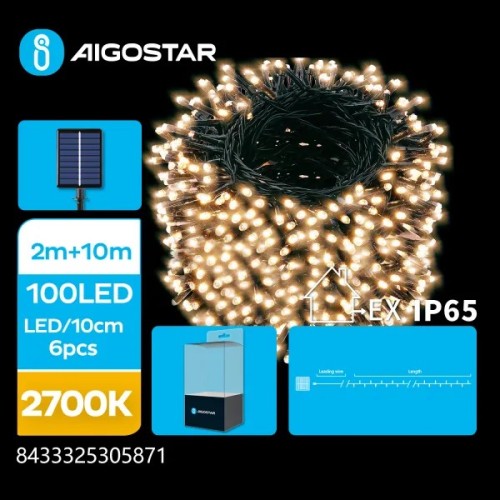 LED Catene luminose natalizie IP65 luce calda