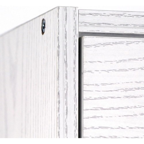Scarpiera in legno 63x115x24 cm - doppio ripiano a 3 ribalte