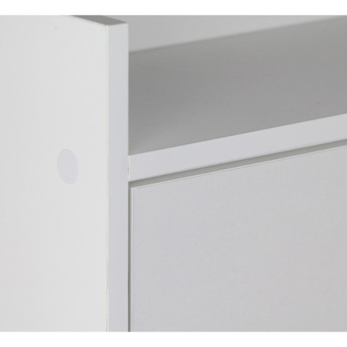 Scarpiera salvaspazio 63x150 cm 4 scomparti color bianco opaco