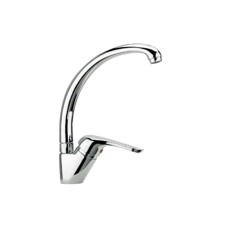 Miscelatore monocomando per lavello con canna girevole