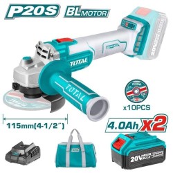 SMERIGLIATRICE A BATTERIA 20V BATTERIA 4ah