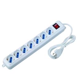Multipresa 6 uscite schuko con interruttore