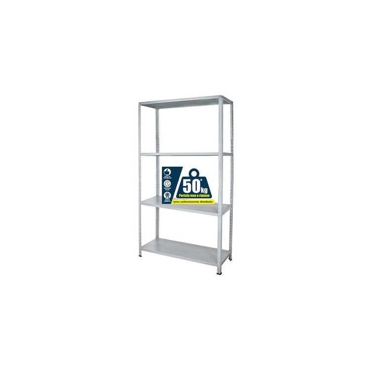 kit Scaffale 4 piani 90x40x170 cm S