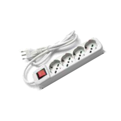 Multipresa 4 uscite schuko con interruttore