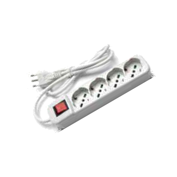 Multipresa 4 uscite schuko con interruttore
