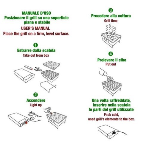 Barbecue monouso Sandrigarden SG 1-USE