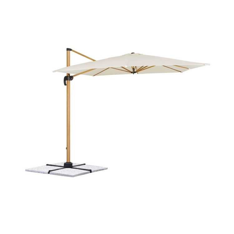 Ombrellone DELUXE 3x3 effetto legno