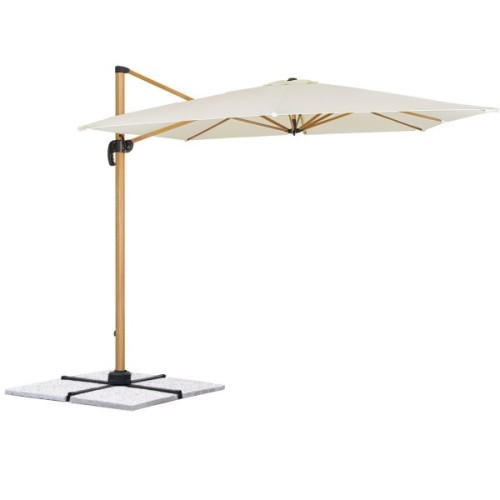 Ombrellone DELUXE 3x3 effetto legno