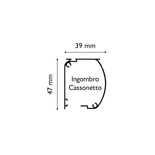Kit zanzariera porta laterale in alluminio 120x240 cm
