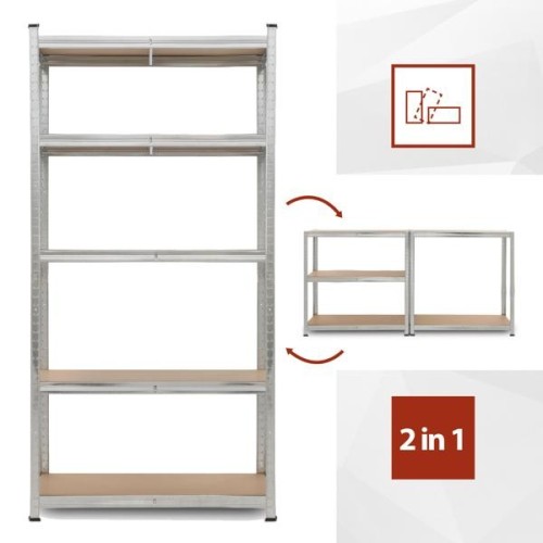 kit Scaffale 5 piani 180X90X40 CM - 875KG