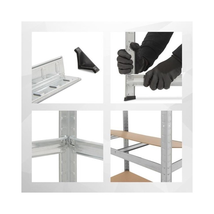 kit Scaffale 5 piani 180X90X40 CM - 875KG
