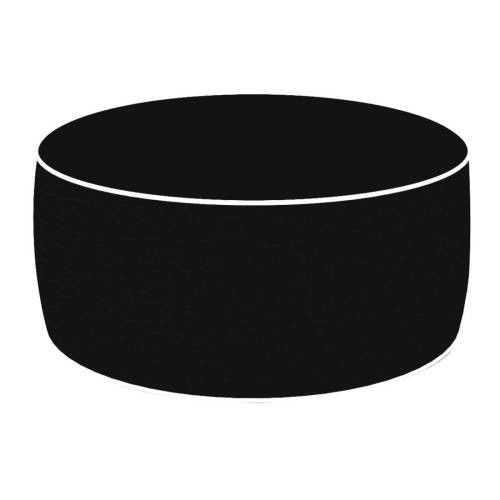Pouf in Tessuto Impermeabile Gonfiabile D.53xH23 cm NERO