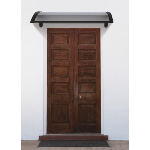 Pensilina Naxos Compatta 120x80 cm Nero Satinato | Tettoia Esterno