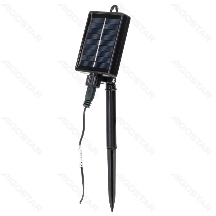Catena luminosa solare  con filo in rame, luce calda, 5 mt