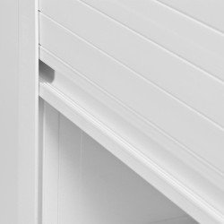 Mobile Coprilavatrice in Pvc serrandina Colore Bianco 2