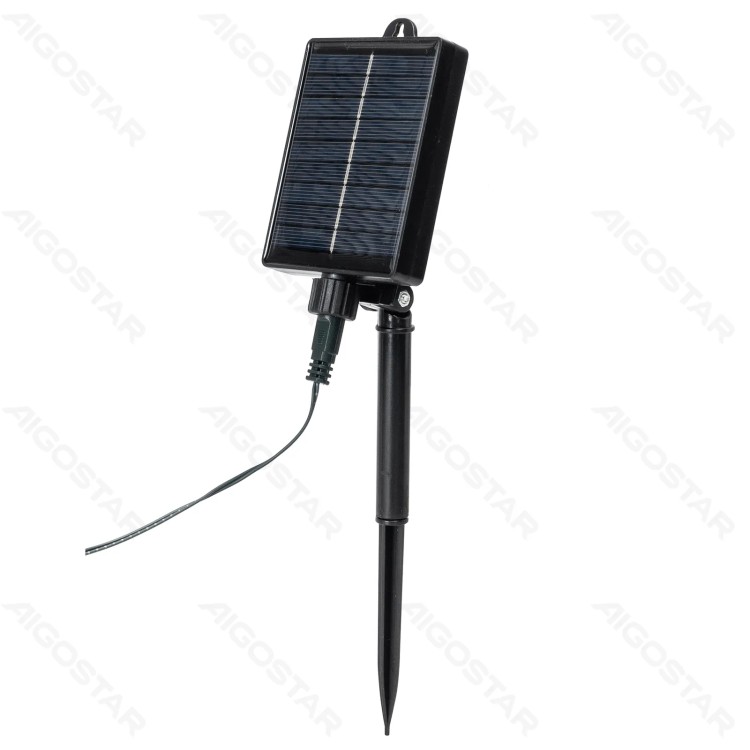 Catena luminosa solare  con luci tonde bianche, luce fredda, 10mt