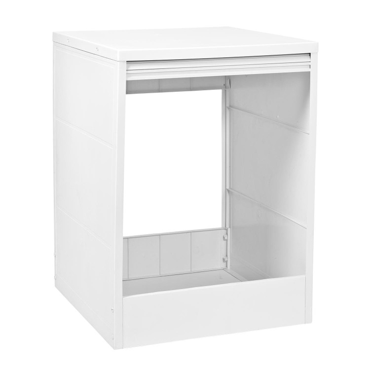 Mobile Coprilavatrice in Pvc serrandina Colore Bianco