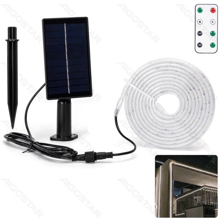 Striscia LED Solare 3mt IP65 2700K 30W