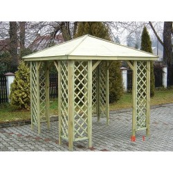 Gazebo In Legno Dim. 235x235x200cm