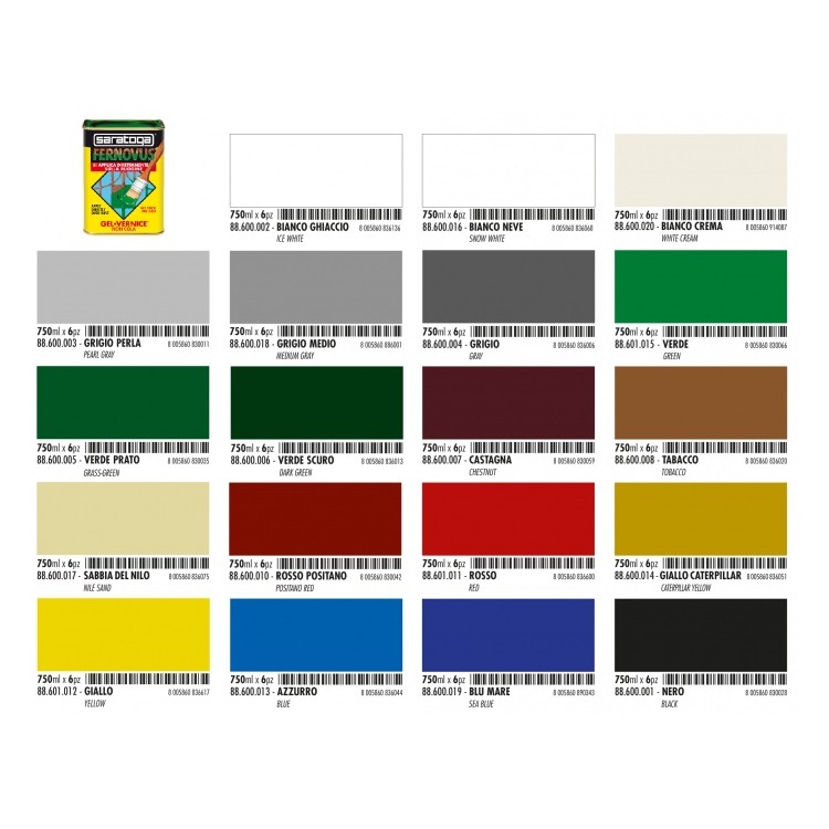 Saratoga Fernovus Gel Vernice da 750 ml colore Brillante