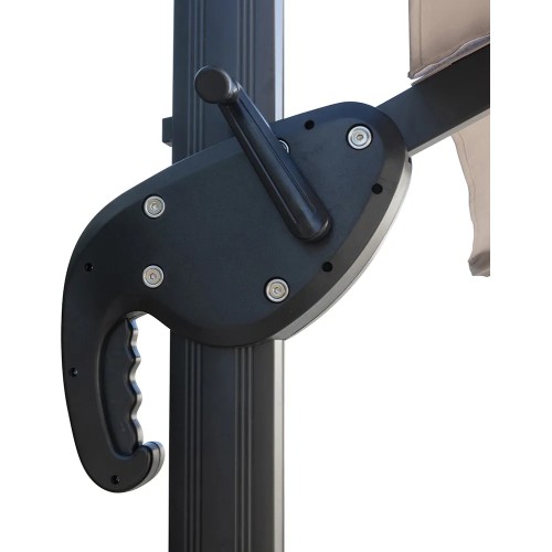 Ombrellone da Giardino Quadrato 3x3 m - Tortora - Lampara Deluxe