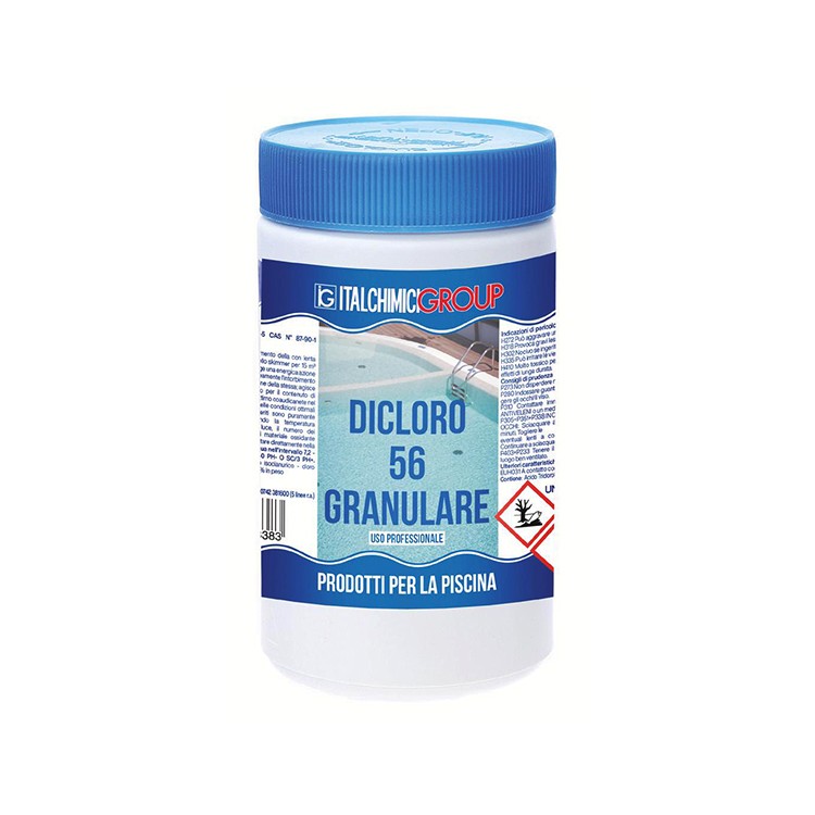 Dicloro Granulare 56% 1kg Piscina Semplice | Cloro Shock