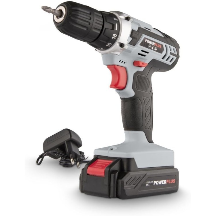 TRAPANO AVVITATORE POWERPLUS 12V POWC1051 20NM BATTERIA LITIO 1,3AH PESO 1,5 KG