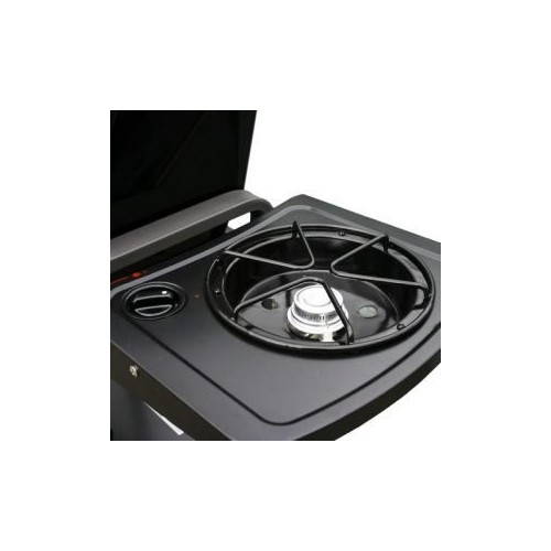 Barbecue piuSaporillo a gas da 10 kw BBQ piastra in acciaio con 2 bruciatori