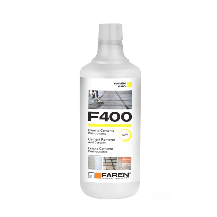 F400 Acido Forte Cemento 1L | Disincrostante per Edilizia