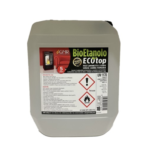 GMR Bioetanolo Liquido 5 Litri Ecologico