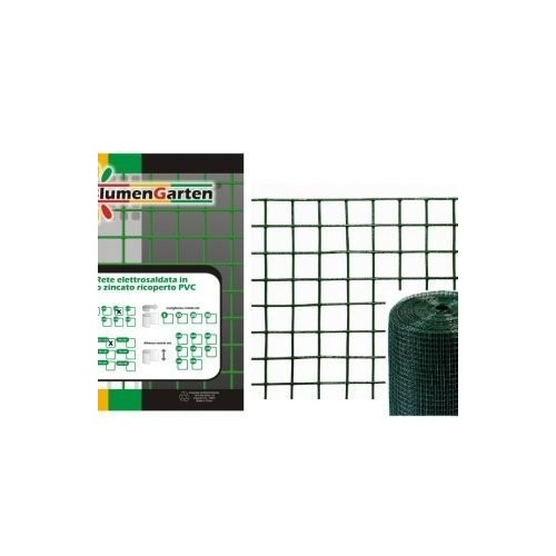 Rete elettrosaldata zincata e plastificata 12,5x12,5 mm