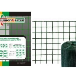 Rete elettrosaldata zincata e plastificata 12,5x12,5 mm H60