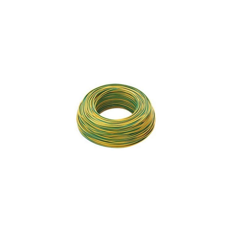 CAVO UNIPOLARE 1,5 MM GIALLO/VERDE, MATASSA 100 M