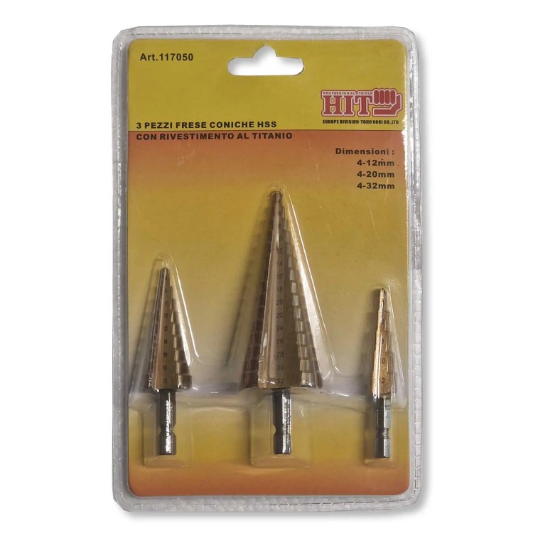 Set 3 Frese Coniche HSS