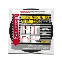 Guarnizione in gomma espansa a cellule chiuse.