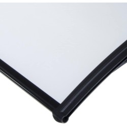 VERDELOOK Naxos, Pensilina modulabile tettoia in policarbonato compatto, 120x80 cm, bianco satinato 2