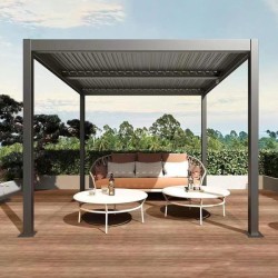 PERGOLA BIOCLIMATICA IN METALLO ATENA 3x3 h2,50 2
