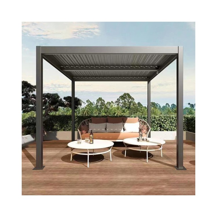 PERGOLA BIOCLIMATICA IN METALLO ATENA 3x3 h2,50