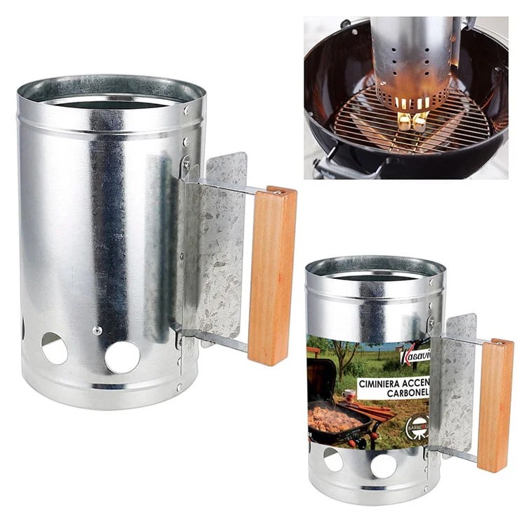 Ciminiera Accendi Carbonella Per Barbecue