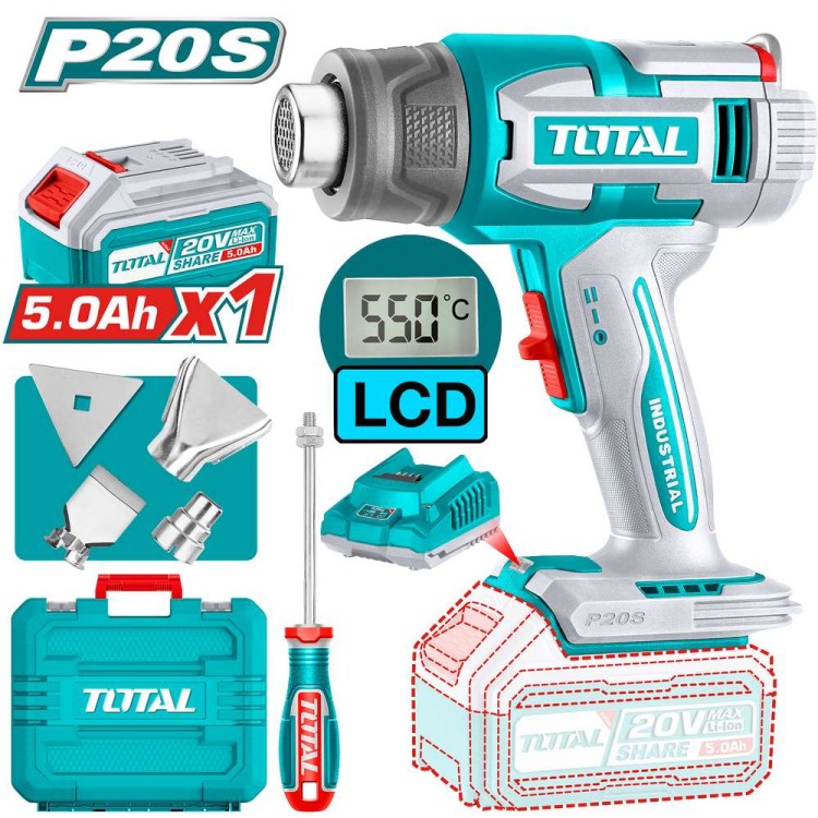 Pistola termica a batteria 20v
