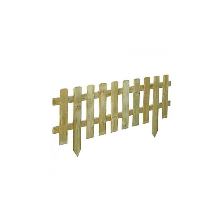 Staccionata in legno vampiro 120xh30cm esterno arredo giardino steccato BD-17808