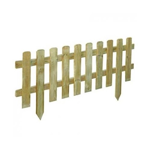 Staccionata in legno vampiro 120xh30cm esterno arredo giardino steccato BD-17808